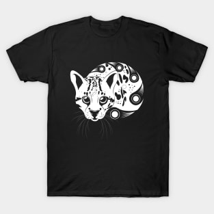 Ocelot White Outline T-Shirt